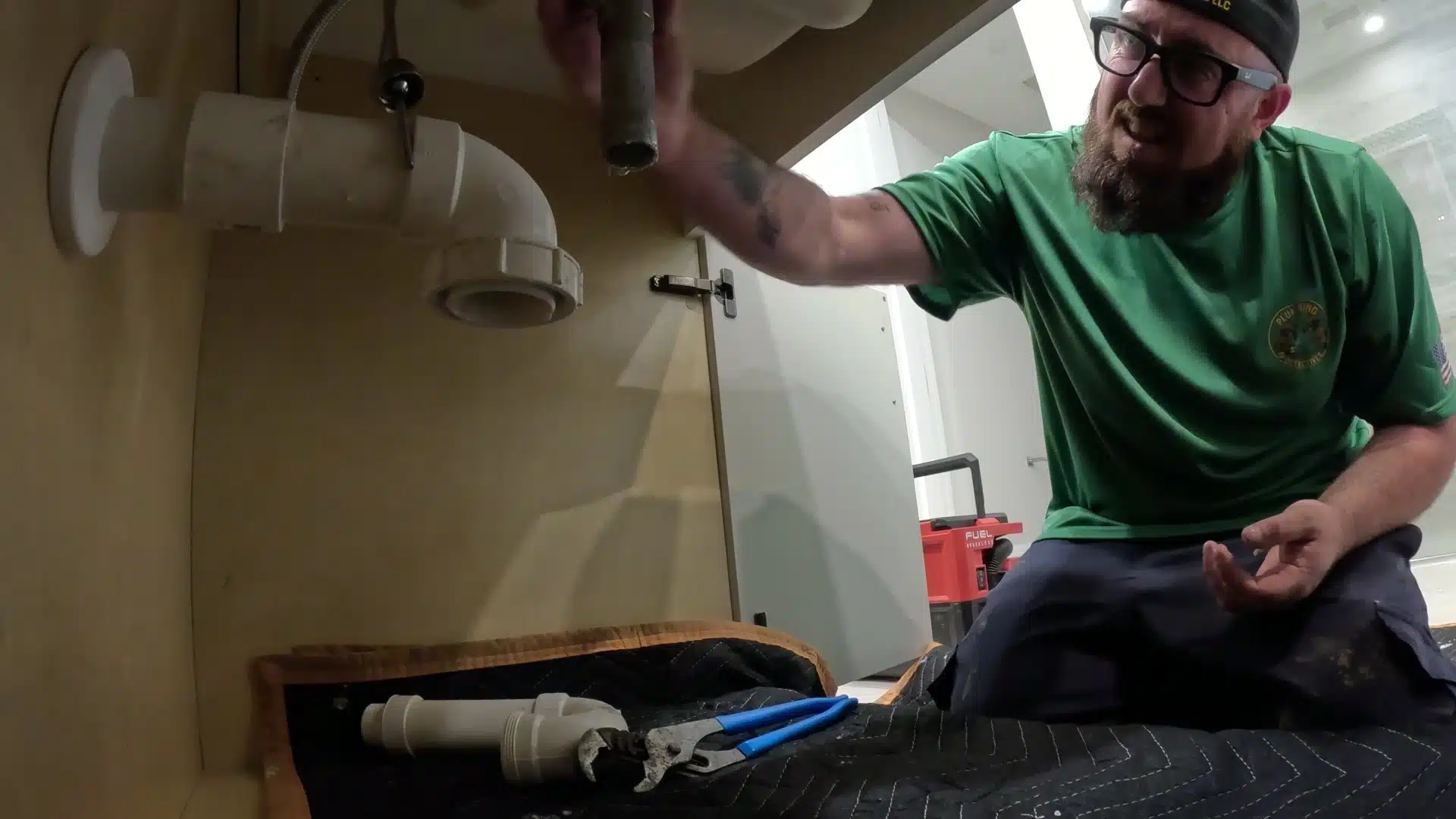 changing drain